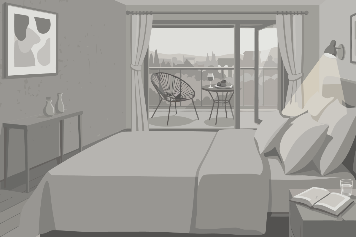 Chambre Simple avec Patio